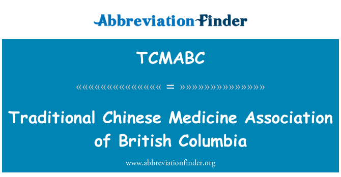 TCMABC: Tradisjonell kinesisk medisin Association of British Columbia