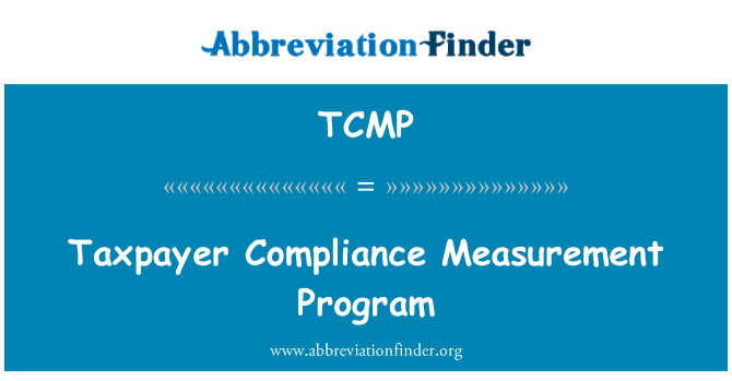 TCMP: Rhaglen Mesur gydymffurfio trethdalwr