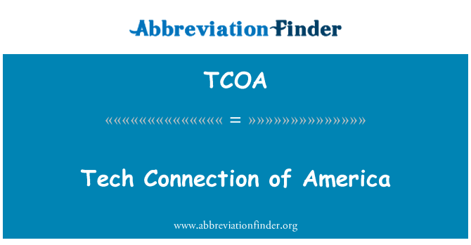 TCOA: Koneksyon teknoloji Amerik yo