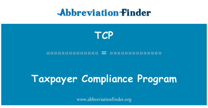 TCP: Program kepatuhan wajib pajak