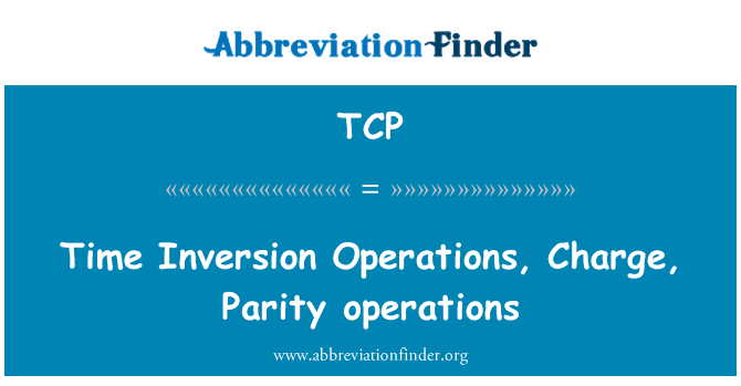 TCP: Čas inverzie operácie, poplatku, Parity operácie