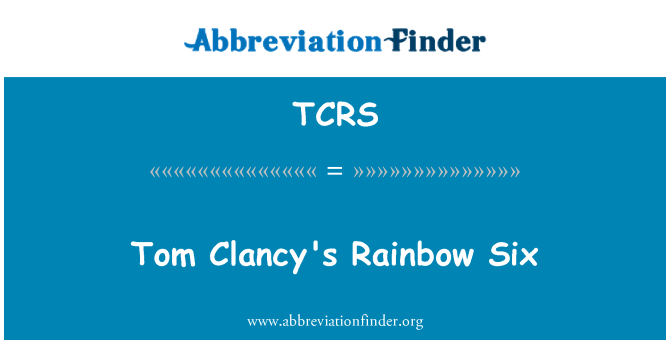 TCRS: קשת טום קלנסי שש
