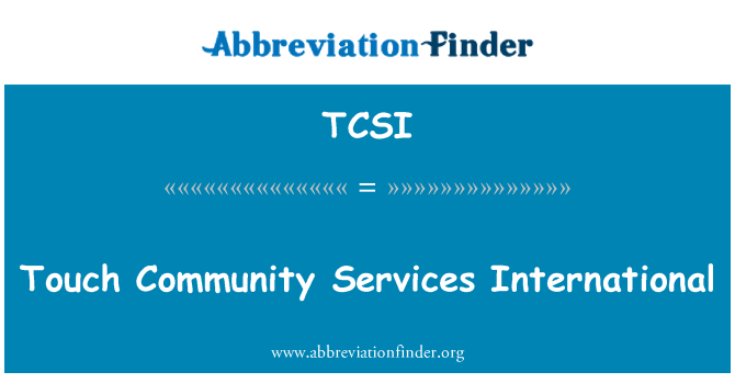 TCSI: Tmissx Komunità servizzi internazzjonali