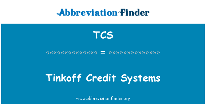 TCS: Sistem kredit Tinkoff