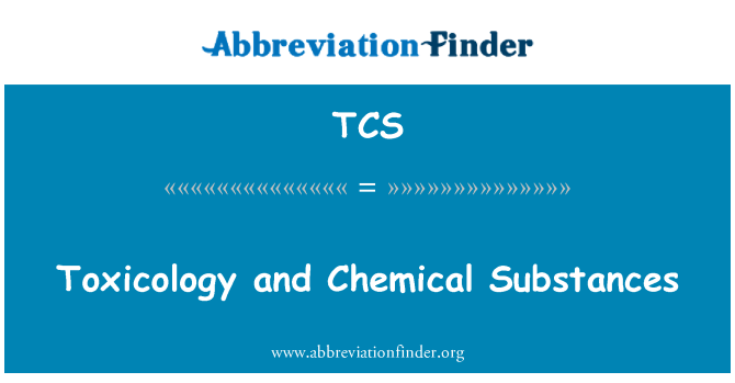 TCS: Toxikologi och kemiska ämnen