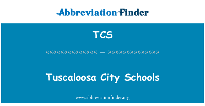 TCS: โรงเรียนเมือง Tuscaloosa