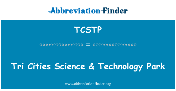 TCSTP: Tri Cities tiede & Technology Park