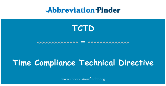 TCTD: Directive teknik tan oumisyon