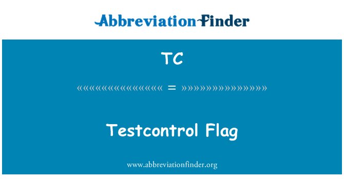 TC: Testcontrol bayrağı