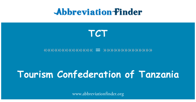 TCT: Turiżmu Konfederazzjoni tat-Tanżania.