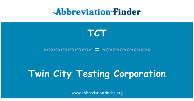 TCT: Twin City sonde Corporation