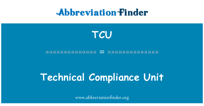 TCU: Unità ta ' konformita teknika