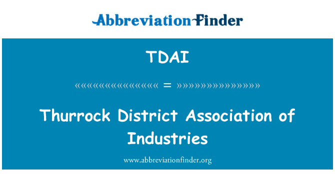 TDAI: Nozaru asociāciju Thurrock District