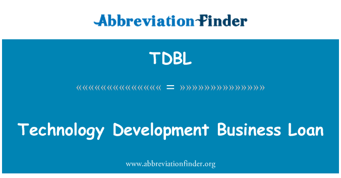 TDBL: Benthyciad busnes datblygu technoleg