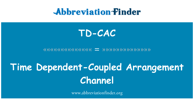 TD-CAC: Lè Dépend-double aranjman kanal