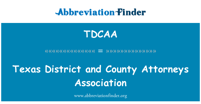 TDCAA: La ak asosyasyon Avoka eta Texas distri