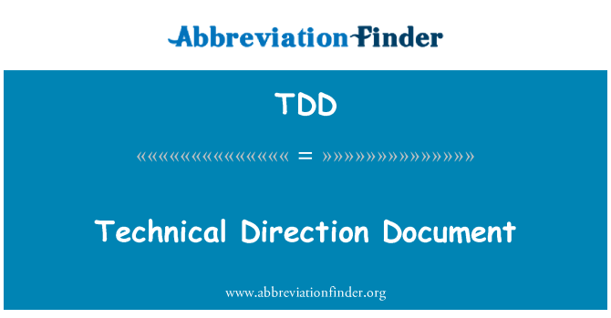 TDD: Technische Leitung-Dokument