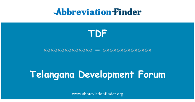 TDF: Telangana ontwikkeling Forum