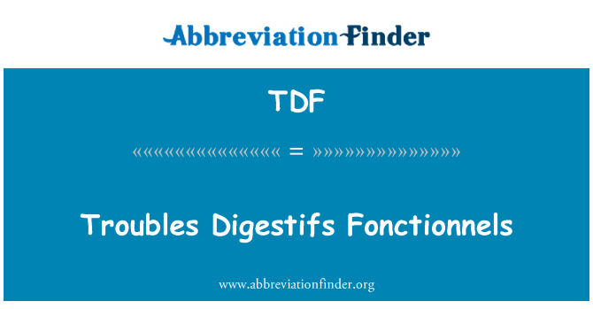 TDF: Problemi digestivi Fonctionnels