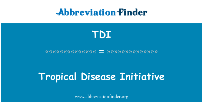 TDI: 열 대 질병 이니셔티브