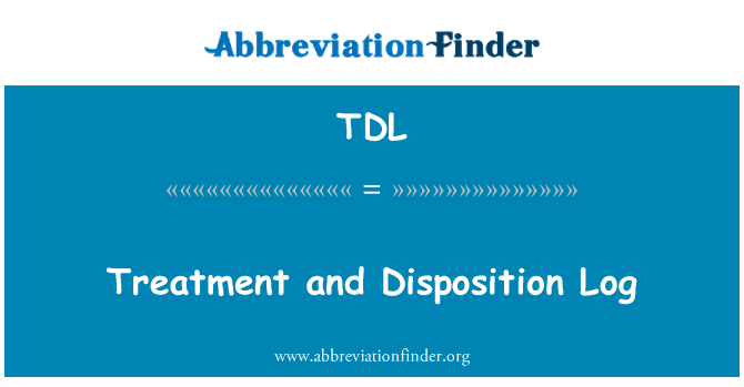 TDL: Behandling och Disposition logga