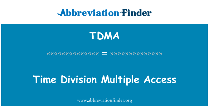 TDMA: Acceso múltiple por división de tiempo