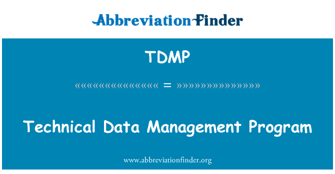 TDMP: Tekniske Data Management Program