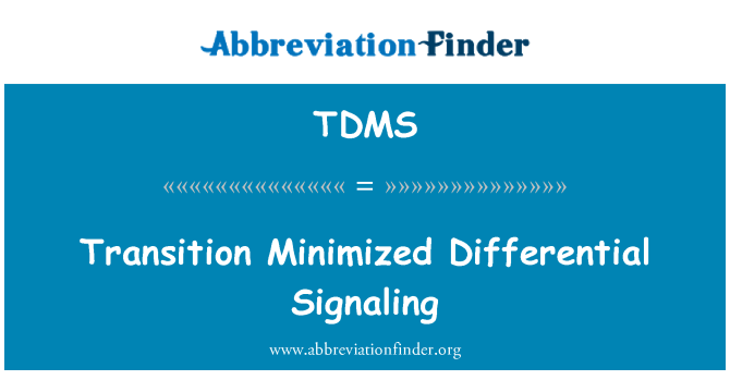 TDMS: Transició minimitzat senyalització diferencial