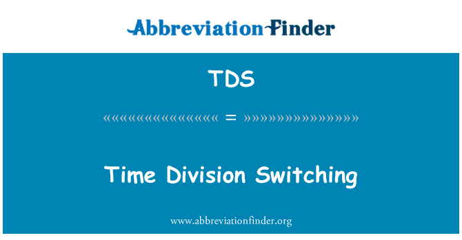 TDS: Время переключения отдел