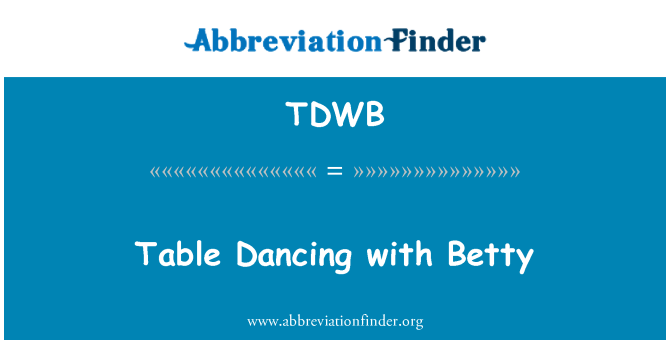 TDWB: Tab la t' ap danse ak Betty