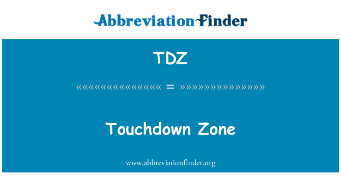 TDZ: Zona di touchdown
