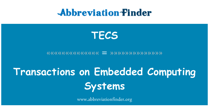 TECS: Transaktioner på inbäddade datorsystem.