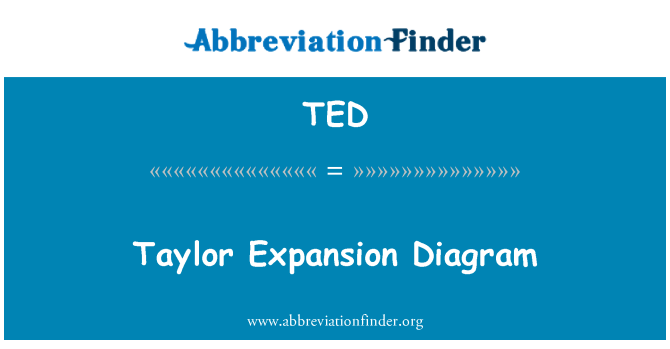 TED: Taylor ekspansi Diagram