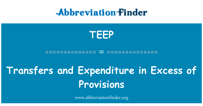 TEEP: Transfè ak Dépenses in Excess of Dispositions