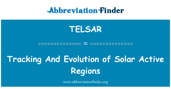 TELSAR: Suivi Et evolisyon Des Régions aktif olè