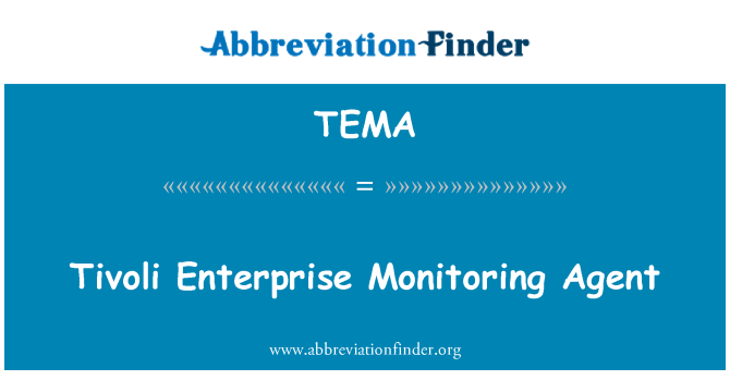 TEMA: Tivoli empresa Monitorització Agent