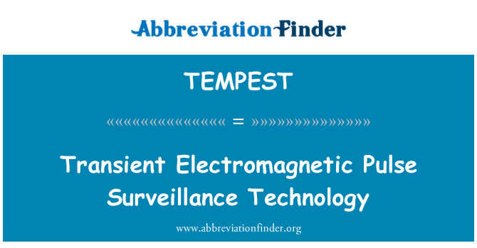 TEMPEST: Teknoloji siveyans en Ond atman kè/venn