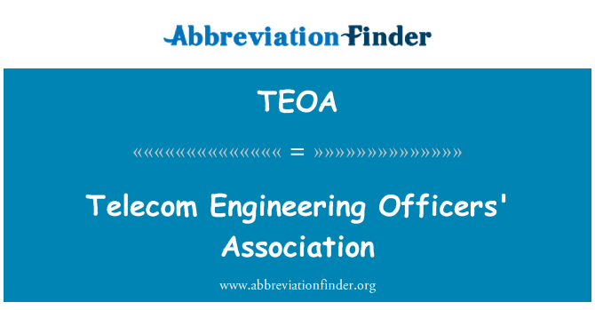 TEOA: Asociaţia Telecom Engineering ofiţerilor