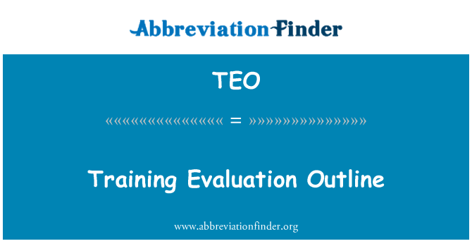 TEO: Trening Procjena strukture