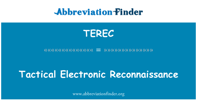 TEREC: ยุทธวิธีอิเล็กทรอนิกส์มารวมกัน