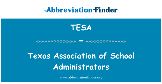 TESA: Texas asociácie školského správcovia