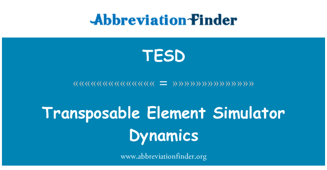TESD: Pārņemamo elementu Simulator Dynamics