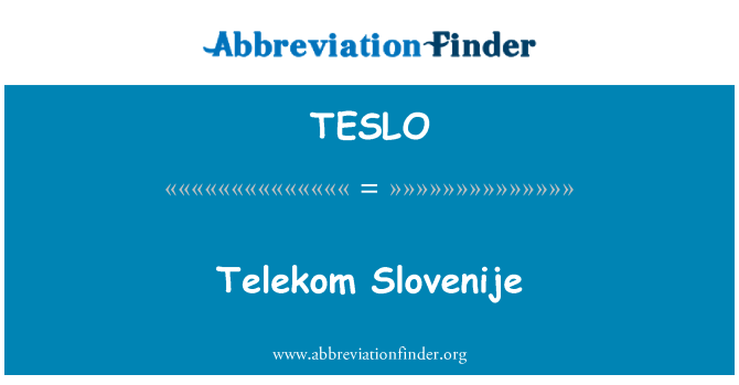 TESLO: Telekom Slovenije