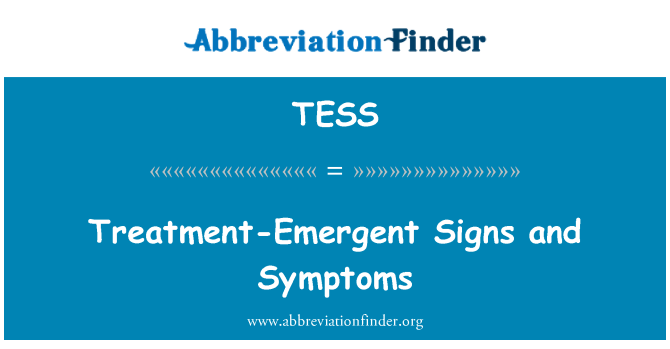 TESS: Tractament-Emergent signes i símptomes