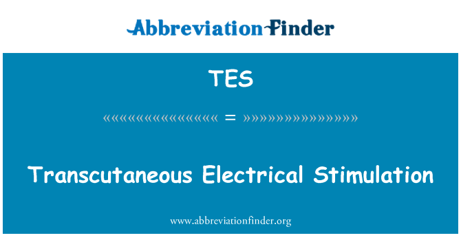 TES: Stimulasi listrik Transcutaneous