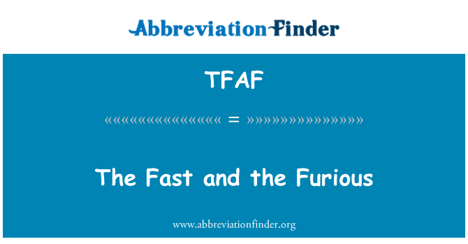 TFAF: Fast och Furious