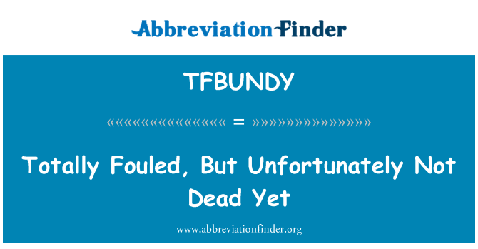 TFBUNDY: کاملا, اما متاسفانه هنوز مرده طریق
