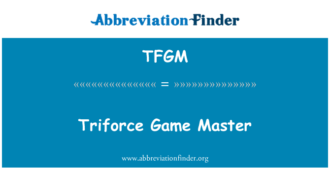 TFGM: Trifuerza Game Master