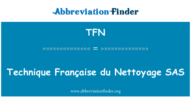 TFN: Technika Française du Nettoyage SAS