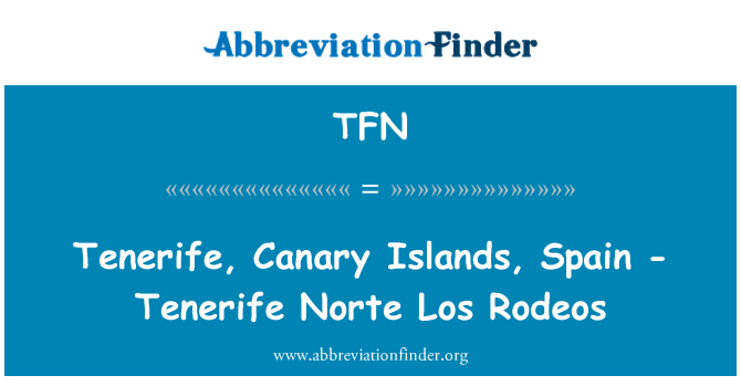 TFN: Tenerife, Kanári-szigetek, Spanyolország - Tenerife Norte Los Rodeos
